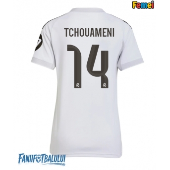 Real Madrid Aurelien Tchouameni #14 Tricou Fotbal Replică 2025-26 Femei Acasa